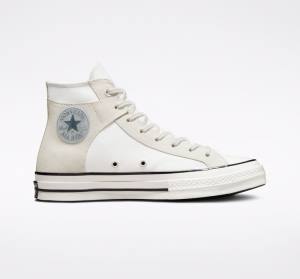 Zapatillas Altas Converse Chuck 70 Crafted Canvas Blancas Negras | CV-548XJM