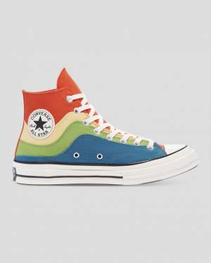 Zapatillas Altas Converse Chuck 70 National Parks Naranjas Verde Azules | CV-850LMQ