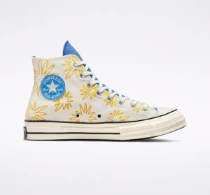 Zapatillas Altas Converse Chuck 70 Sunny Floral Azules | CV-026RJH