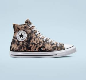 Zapatillas Altas Converse Chuck Taylor All Star Dip Dye Negras Blancas | CV-047UGV