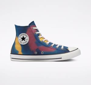 Zapatillas Altas Converse Chuck Taylor All Star Tie-Dye Azules Multicolor | CV-159HMK