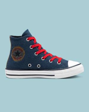 Zapatillas Altas Converse Chuck Taylor All Star Denim Reverse Twill Azules | CV-247SDI