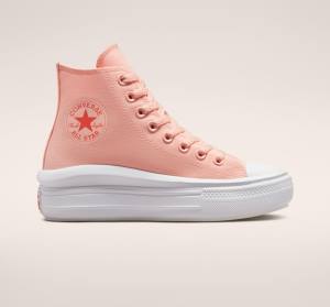 Zapatillas Altas Converse Chuck Taylor All Star Move Platform Canvas Rosas Blancas Rosas | CV-419UNE