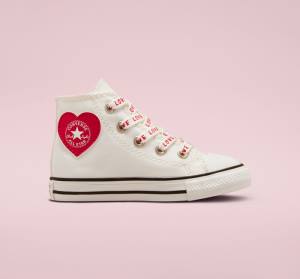 Zapatillas Altas Converse Chuck Taylor All Star Crafted with Love Blancas Rojas | CV-571OWC