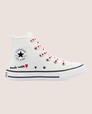 Zapatillas Altas Converse Chuck Taylor All Star Street Love Thread Blancas | CV-619EMI