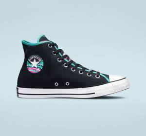 Zapatillas Altas Converse Chuck Taylor All Star Marbled Negras Multicolor Blancas | CV-726LYK