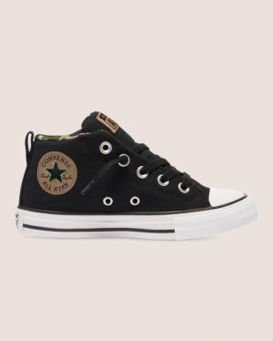 Zapatillas Altas Converse Chuck Taylor All Star Street Digi Camo Negras | CV-756KBI