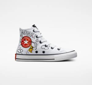 Zapatillas Altas Converse Peanuts Chuck Taylor All Star Blancas Negras Rojas | CV-591HMT