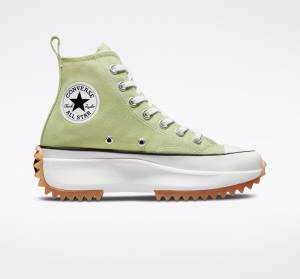 Zapatillas Altas Converse Run Star Hike Platform Seasonal Color Verde Oliva Negras Blancas | CV-487WOE