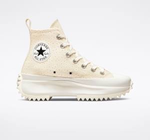 Zapatillas Altas Converse Run Star Hike Platform Daisy Beige Blancas | CV-503QNG