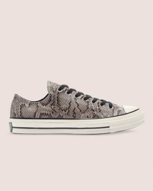 Zapatillas Bajas Converse Chuck 70 Reptile Suede Gris | CV-260UHV