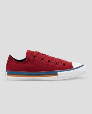 Zapatillas Bajas Converse Chuck Taylor All Star Multi Stripe Rojas | CV-056MWR