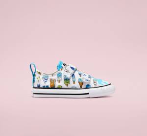 Zapatillas Bajas Converse Chuck Taylor All Star Easy-On Frozen Treats Blancas Azules Verde Claro | CV-086AVP