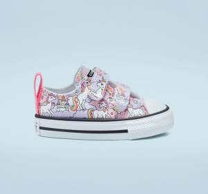 Zapatillas Bajas Converse Chuck Taylor All Star Easy-On Neon Unicorn Rosas Multicolor Blancas | CV-364WOB