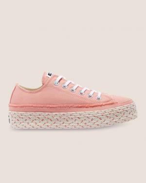 Zapatillas Bajas Converse Chuck Taylor All Star Espadrille Platform Rosas | CV-520RBF