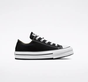 Zapatillas Bajas Converse Chuck Taylor All Star Lift Platform Negras Blancas | CV-547ATH