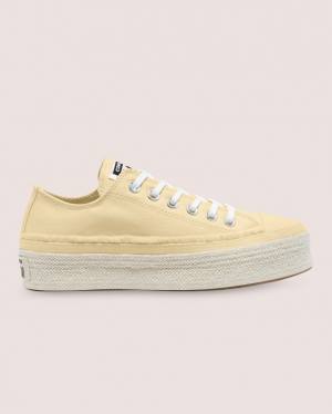 Zapatillas Bajas Converse Chuck Taylor All Star Espadrille Platform Beige | CV-684EQO