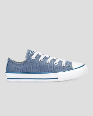 Zapatillas Bajas Converse Chuck Taylor All Star Glitter Textile Azules | CV-795VXM