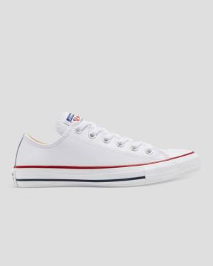 Zapatillas Bajas Converse Chuck Taylor All Star Cuero Blancas | CV-927DEN