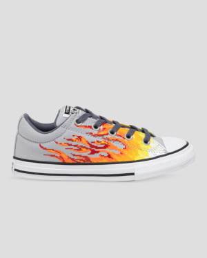 Zapatillas Bajas Converse Chuck Taylor All Star Street Digi Flame Gris Amarillo | CV-965HBX