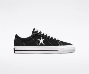 Zapatillas Bajas Converse Stussy One Star Negras Blancas | CV-601TJD