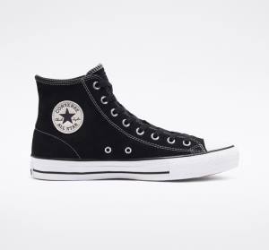 Zapatillas Skate Converse CONS Chuck Taylor All Star Pro Suede Negras Blancas | CV-765UVC