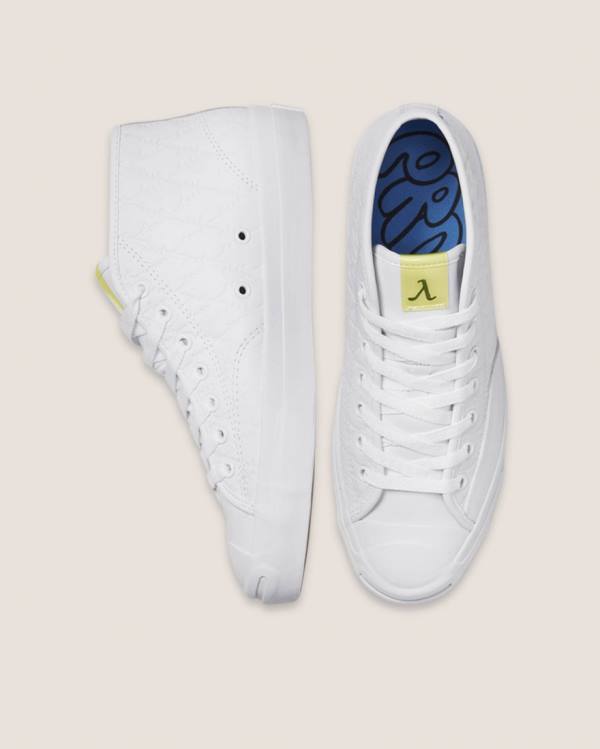 Zapatillas Altas Converse Alexis Sablone Pride Jack Purcell Pro Blancas | CV-746IYL