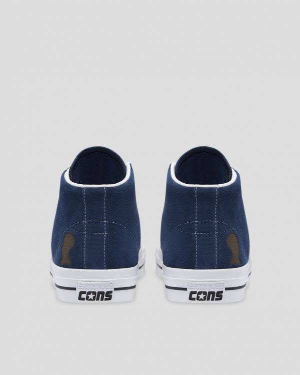 Zapatillas Altas Converse CONS One Star Pro Ben Raemers Foundation Azules | CV-402YAQ