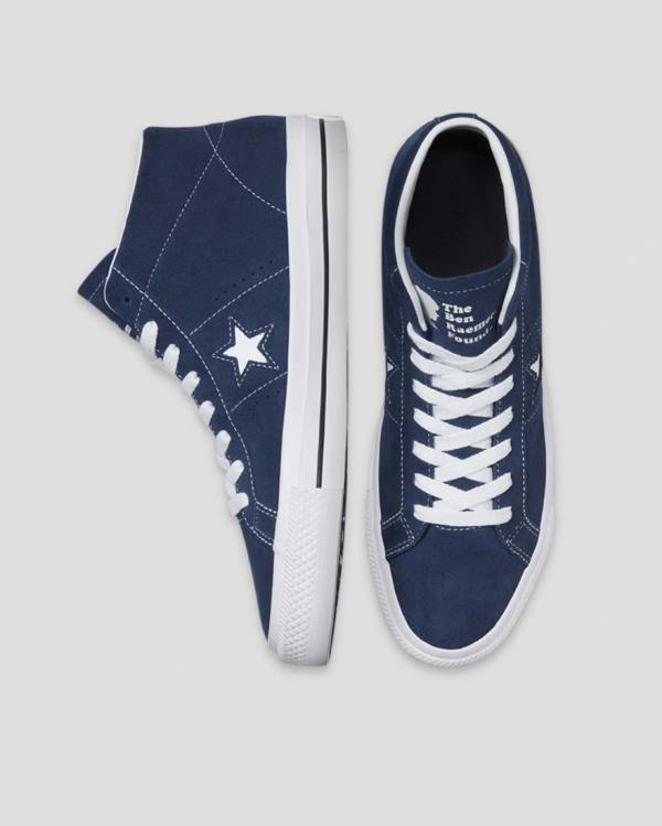 Zapatillas Altas Converse CONS One Star Pro Ben Raemers Foundation Azules | CV-402YAQ