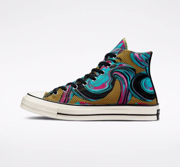 Zapatillas Altas Converse Chuck 70 '90s Marbled Turquesa | CV-580XQI