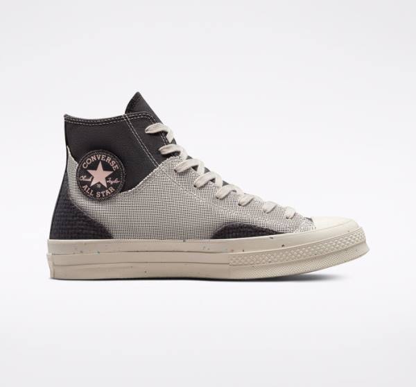 Zapatillas Altas Converse Chuck 70 Crafted Canvas Marrones | CV-019ITG