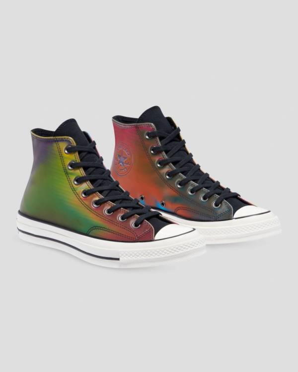 Zapatillas Altas Converse Chuck 70 Iridescent Negras | CV-129QDK