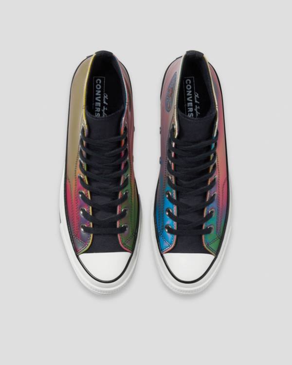 Zapatillas Altas Converse Chuck 70 Iridescent Negras | CV-129QDK