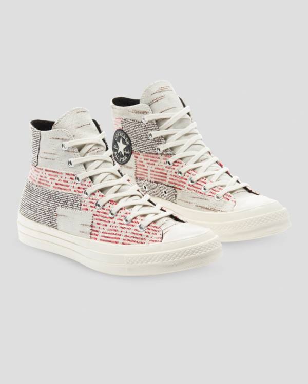 Zapatillas Altas Converse Chuck 70 Patchwork Rosas Gris | CV-742RWF