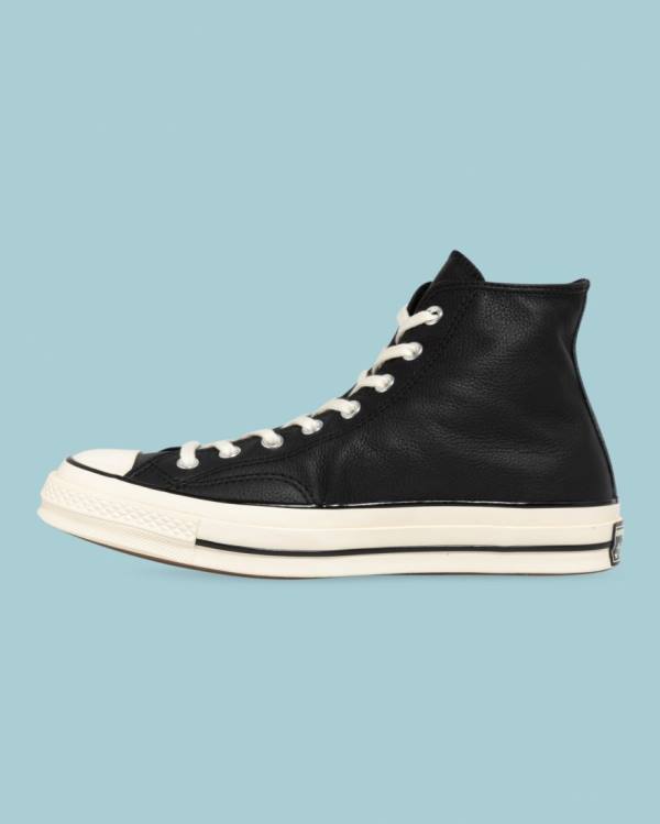 Zapatillas Altas Converse Chuck 70 Seasonal Cuero Negras | CV-124JXP