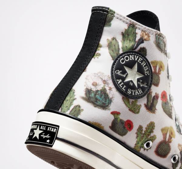 Zapatillas Altas Converse Chuck 70 Succulents Negras | CV-123ASG