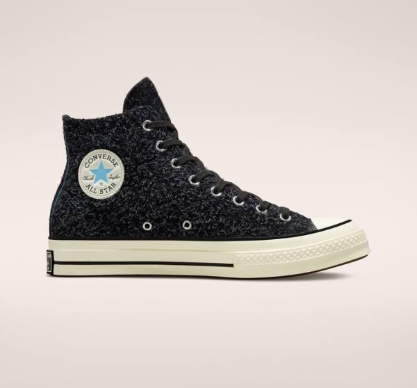 Zapatillas Altas Converse Chuck 70 Suede Seasonal Color Negras | CV-541IVB