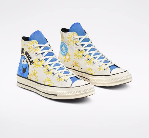 Zapatillas Altas Converse Chuck 70 Sunny Floral Azules | CV-026RJH