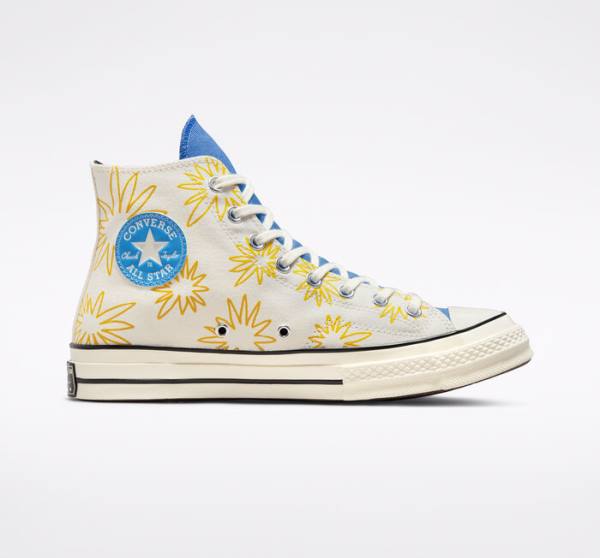 Zapatillas Altas Converse Chuck 70 Sunny Floral Azules | CV-026RJH