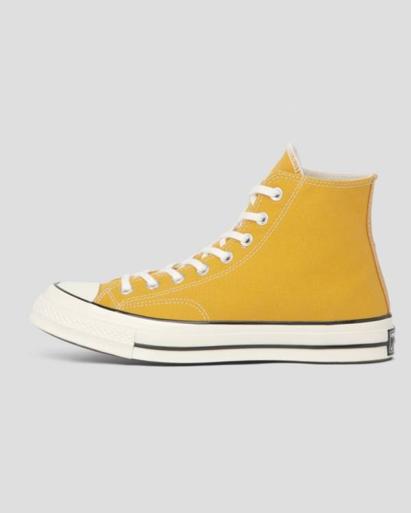 Zapatillas Altas Converse Chuck 70 Vintage Canvas Amarillo | CV-269AQD