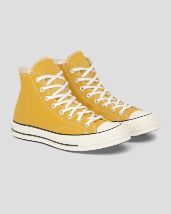 Zapatillas Altas Converse Chuck 70 Vintage Canvas Amarillo | CV-269AQD