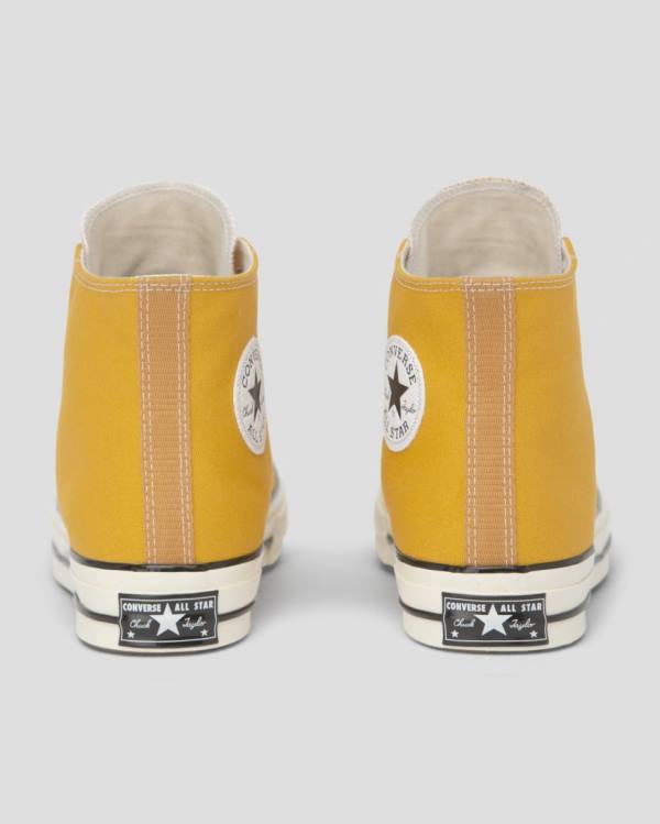 Zapatillas Altas Converse Chuck 70 Vintage Canvas Amarillo | CV-269AQD