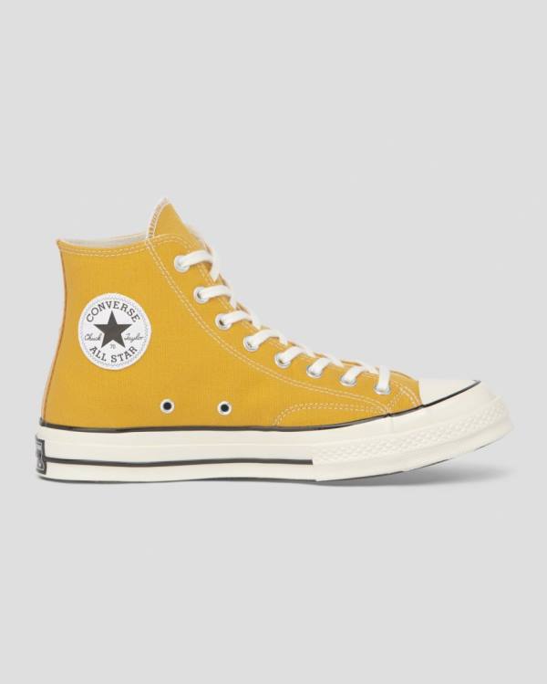 Zapatillas Altas Converse Chuck 70 Vintage Canvas Amarillo | CV-269AQD