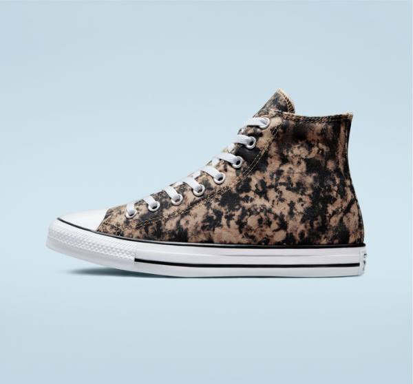 Zapatillas Altas Converse Chuck Taylor All Star Dip Dye Negras Blancas | CV-047UGV