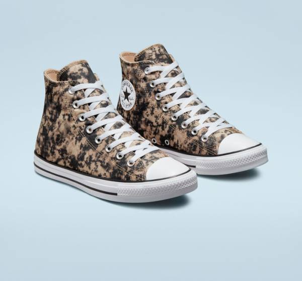 Zapatillas Altas Converse Chuck Taylor All Star Dip Dye Negras Blancas | CV-047UGV