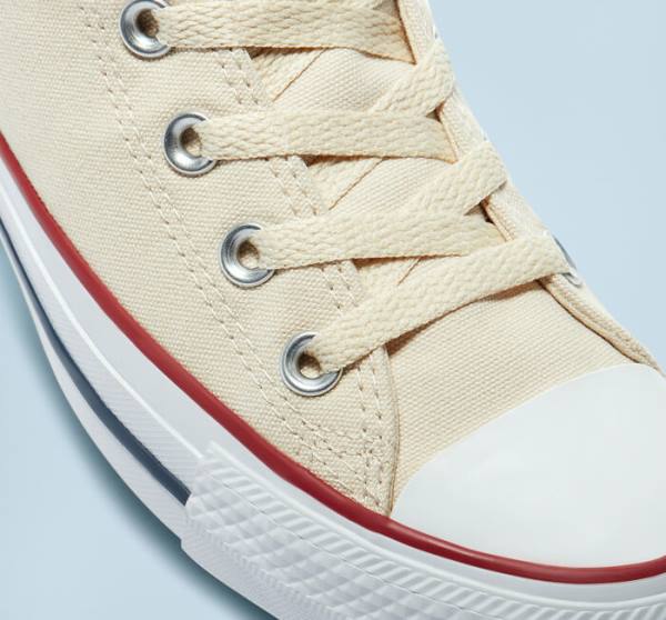 Zapatillas Altas Converse Chuck Taylor All Star Natural Ivory Beige Blancas | CV-067AMX