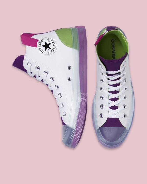 Zapatillas Altas Converse Chuck Taylor All Star CX Blocked Blancas | CV-120EJU