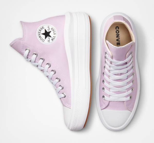 Zapatillas Altas Converse Chuck Taylor All Star Move Platform Seasonal Color Blancas Blancas | CV-192GMA