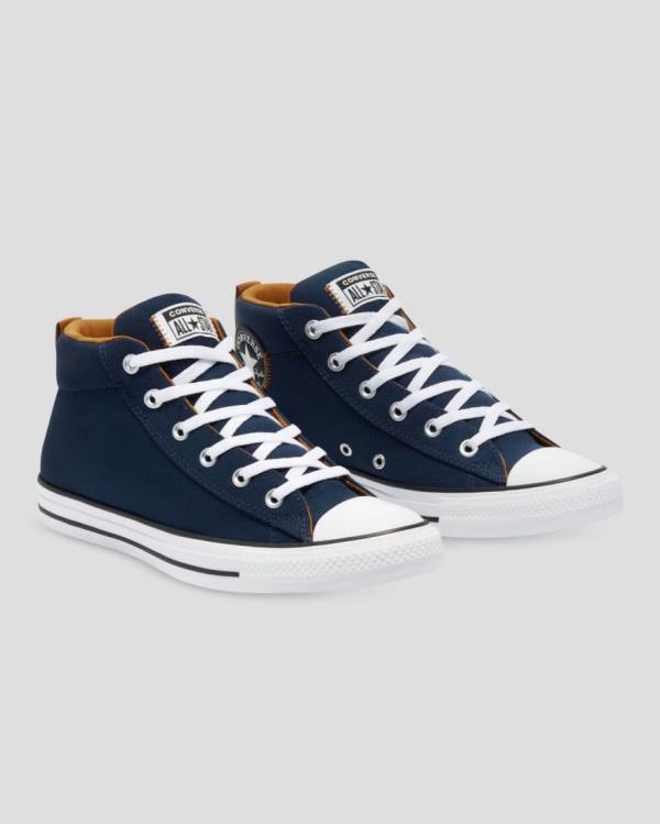 Zapatillas Altas Converse Chuck Taylor All Star Street Azules | CV-204WLP