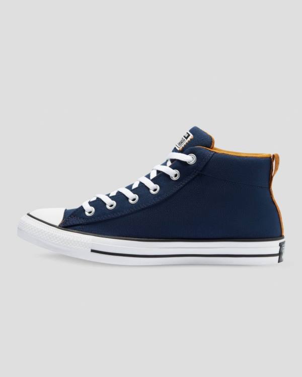 Zapatillas Altas Converse Chuck Taylor All Star Street Azules | CV-204WLP